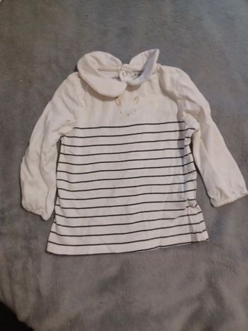 Tee-shirt manche longues 6 mois eco concept kiabi