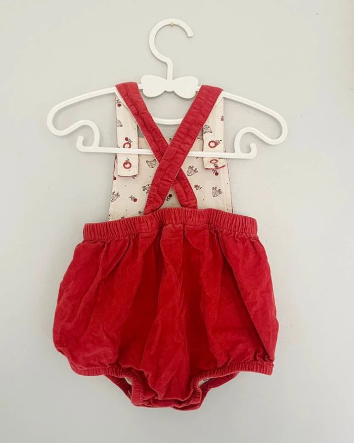 Ensemble barboteuse rouge + veste sans manches assorti 12 mois - Sergent Major - photo numéro 6