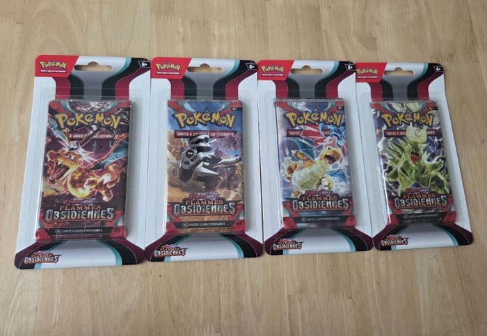 Pokemon Blister booster Flammes Obsidiennes EV3 Art Set