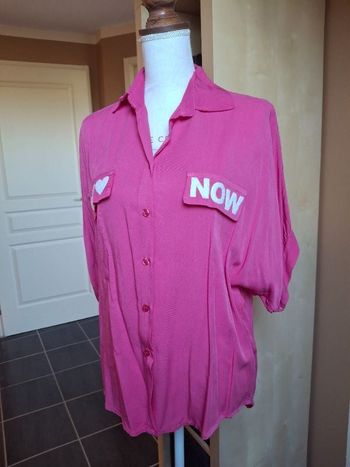 Chemise fushia viscose neuve