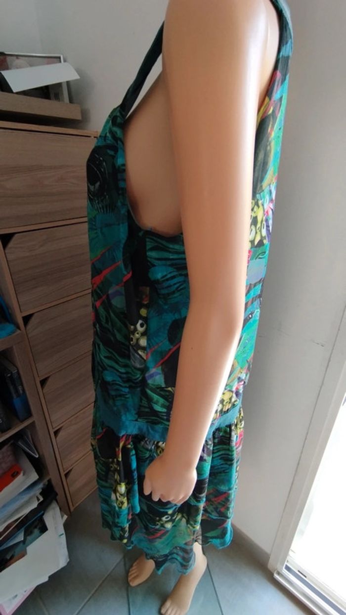 Robe verte avec motifs ixoo taille 46 femme - photo numéro 15