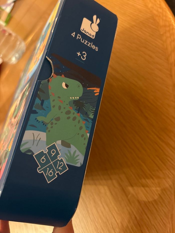 Coffret - 4 puzzles évolutifs dinosaures - photo numéro 7