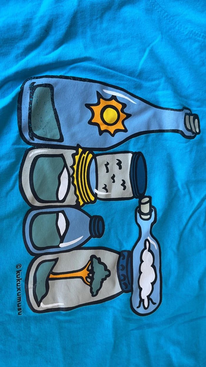 Tee shirt bleu kukuxumuzu - photo numéro 2