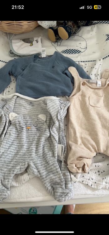 Lot ou séparer vêtement naissance