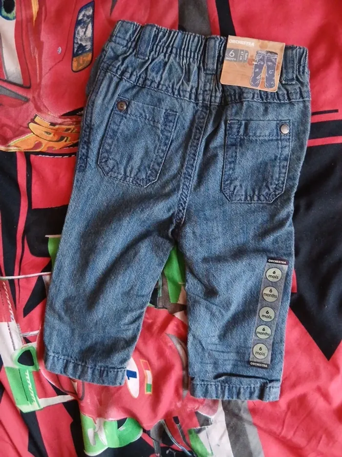 Lots de 3 jeans taille 6 mois - photo numéro 9