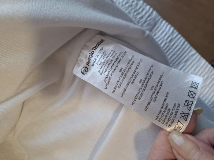 Belle veste homme XL Sergio Tacchini blanche zippée très bon état - photo numéro 10