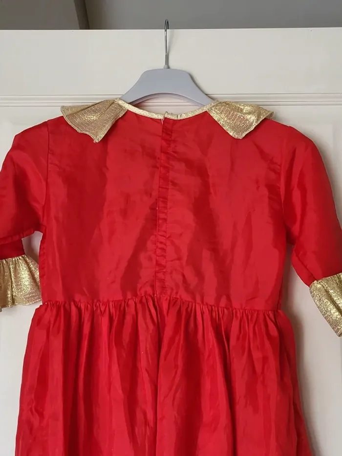 Robe de princesse reine rouge et or pailleté - Déguisement - photo numéro 8