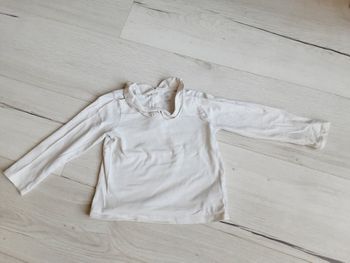 Vêtement fille tee-shirt manches longues blanc Baby Gap 3 ans