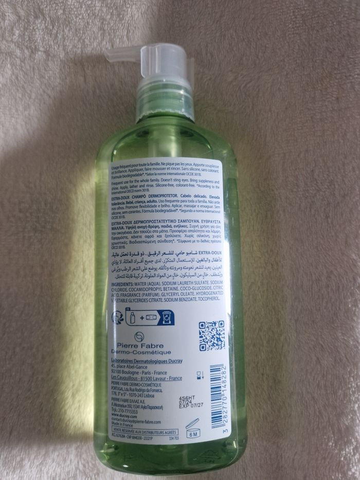 Ducray extra doux shampooing 400 ml NEUF - photo numéro 2