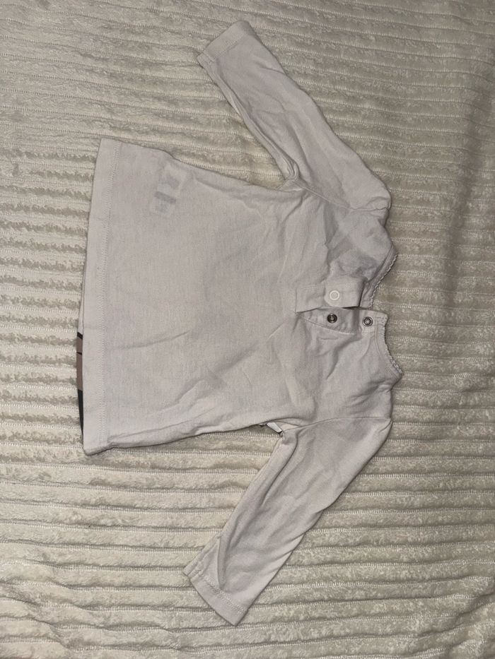 Top manche longue - blanc et marron - Disney Baby - 6 mois - excellent état - photo numéro 8