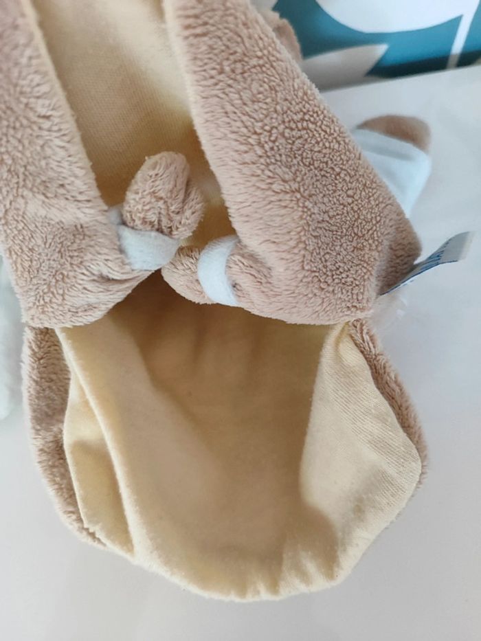 Doudou plat marionnette ourson ours nounours nattou - photo numéro 5