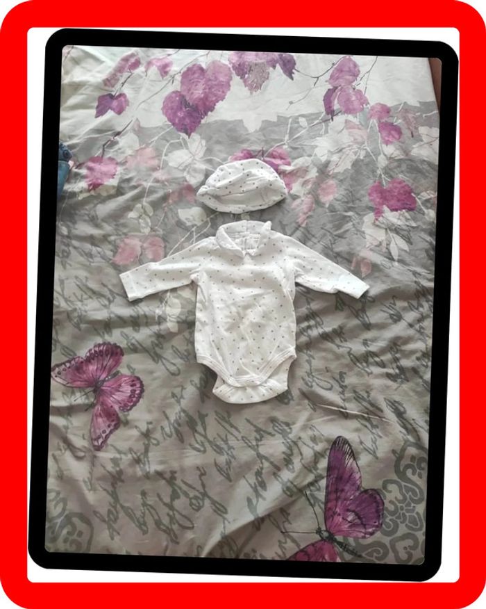Body et bonnet 3 mois