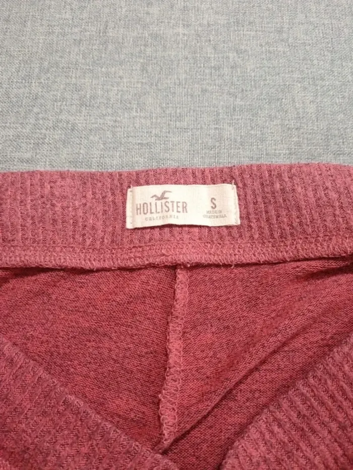 C58 pantalon fushia/noir Hollister S - photo numéro 3
