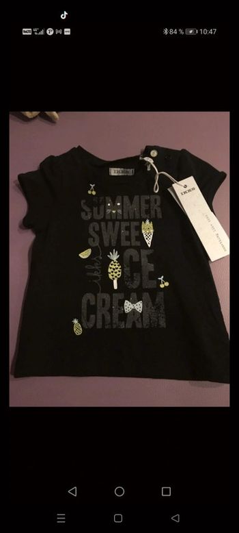 T shirt 3 mois ikks neuf