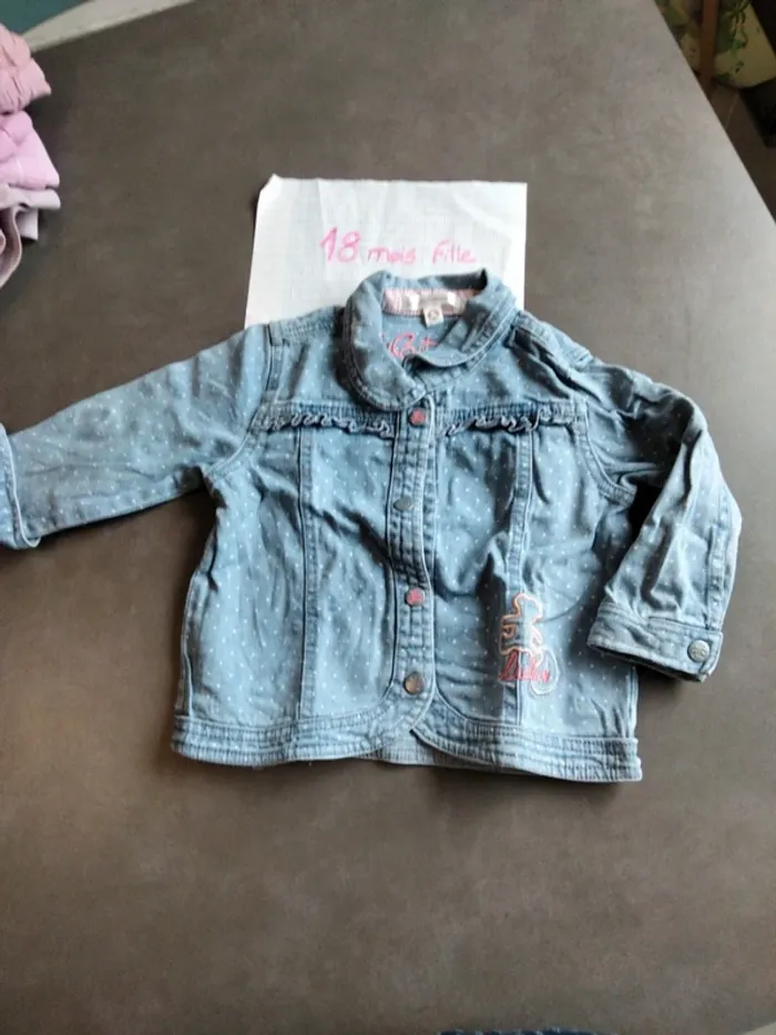Veste en jean Lulu castagnette