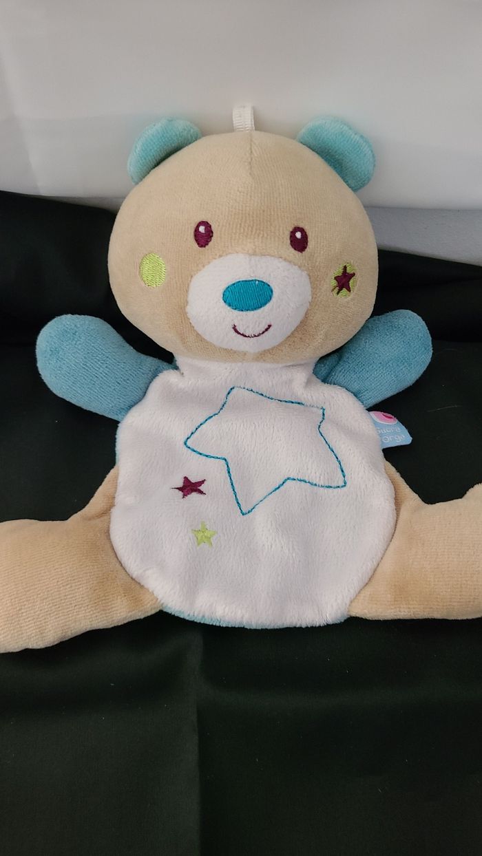 Doudou plat ours blanc Sucre d Orge Luminescent - photo numéro 3