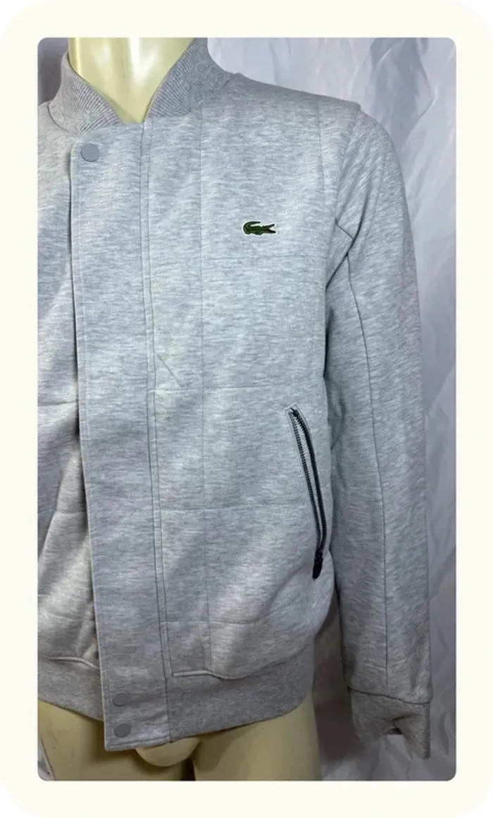 Veste gilet teddy homme Lacoste Sport Taille S - photo numéro 3