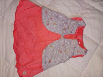 Robe doublée orange/corail Obaïbi