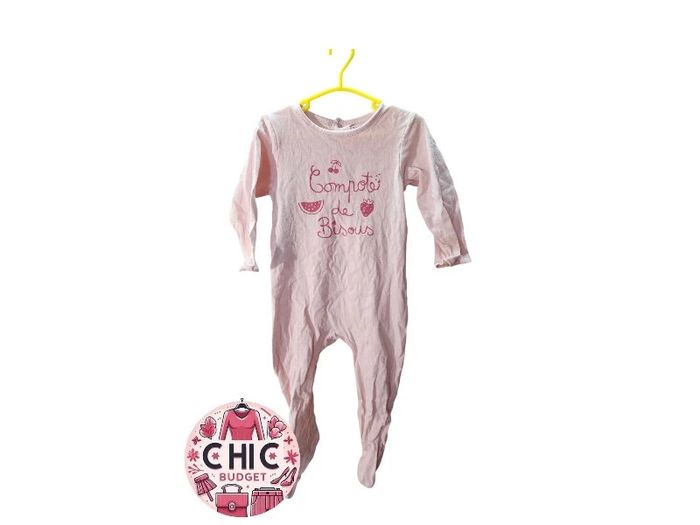 Pyjama Rose - Pat & Ripaton - Taille 18 mois - Parfait État.