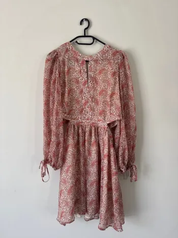 👗🌻 magnifique robe d’été légère à motif- taille L   - neuf sans étiquette -Mango