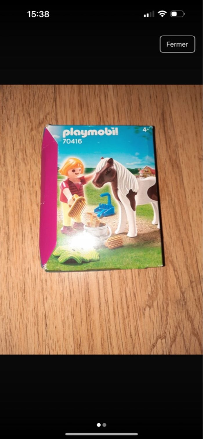 Playmobil 70416 fillette et poney