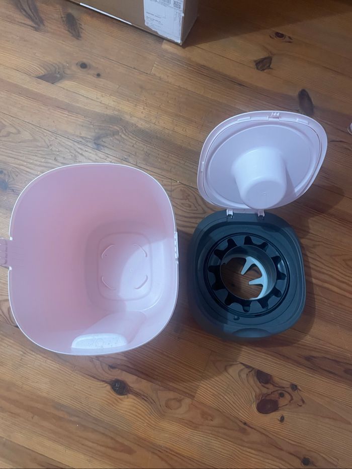 Poubelle Tommee Tippee Twist&Click rose - photo numéro 2