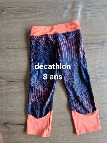 Pantacourt sport 8 ans