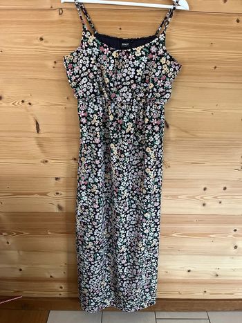 Robe longue fleurie maternité