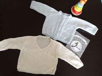 Lot de 2 pulls/gilets 3 mois