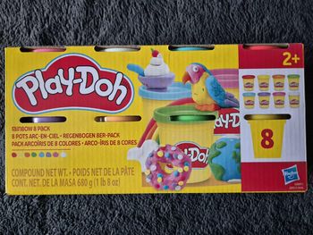 Play-Doh 8 Couleurs Arc-en-Ciel, Pots de pâte à Modeler de 85 g