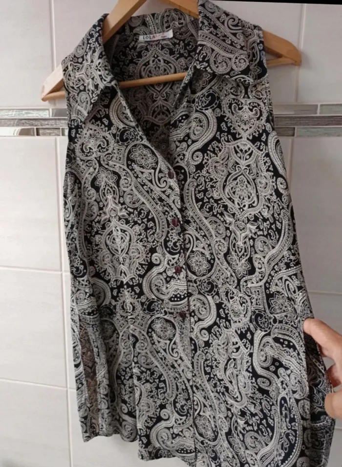 Superbe haut/tunique Lola Bis Paris t.36 100% viscose