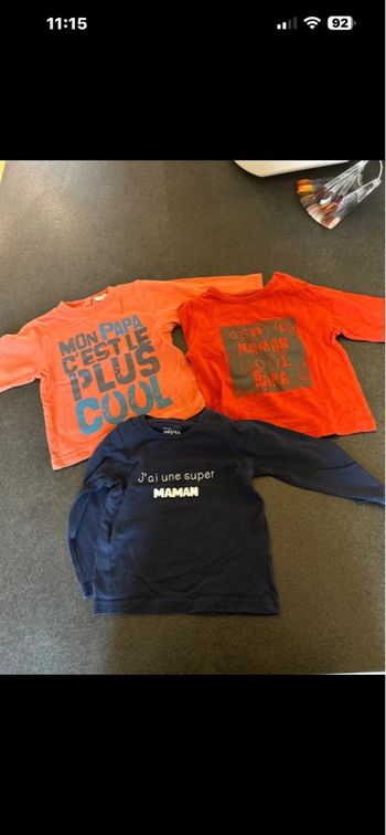 Lot de haut à manches longues