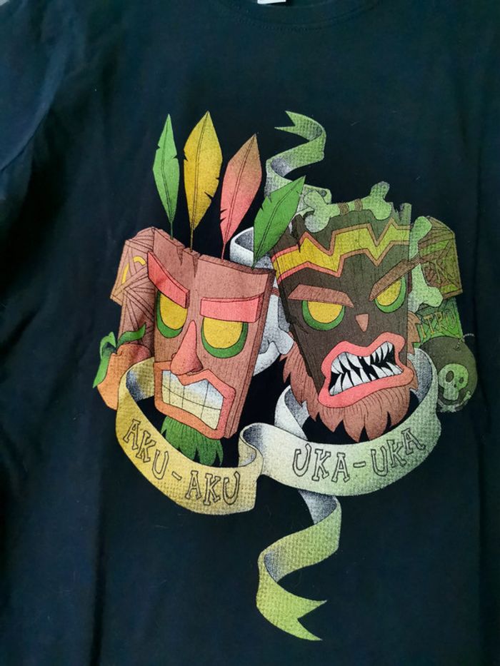 T-shirt Qwertee Aku Aku & Uka Uka - photo numéro 2