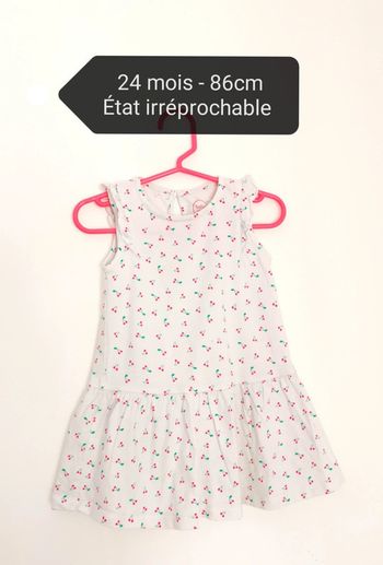 Robe été légère cerises