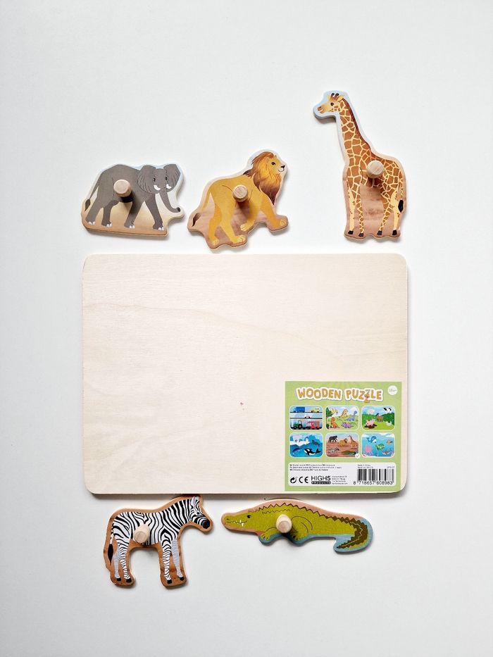 High5 Products - Puzzle en bois - Animaux safari - photo numéro 3