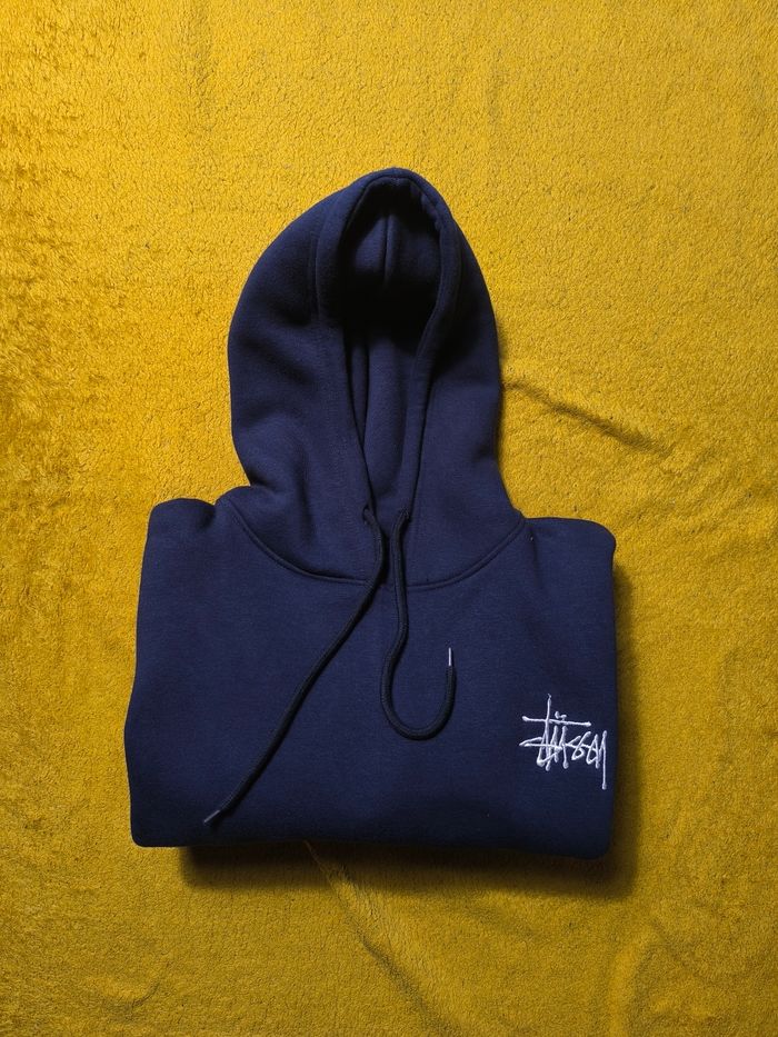 hoodie rework stussy style bleu marine très bon état taille M