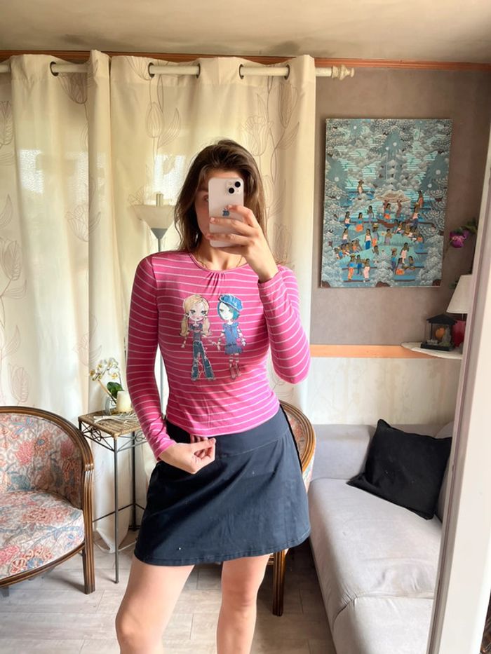 Top coquette vintage y2k 2000yer lolita