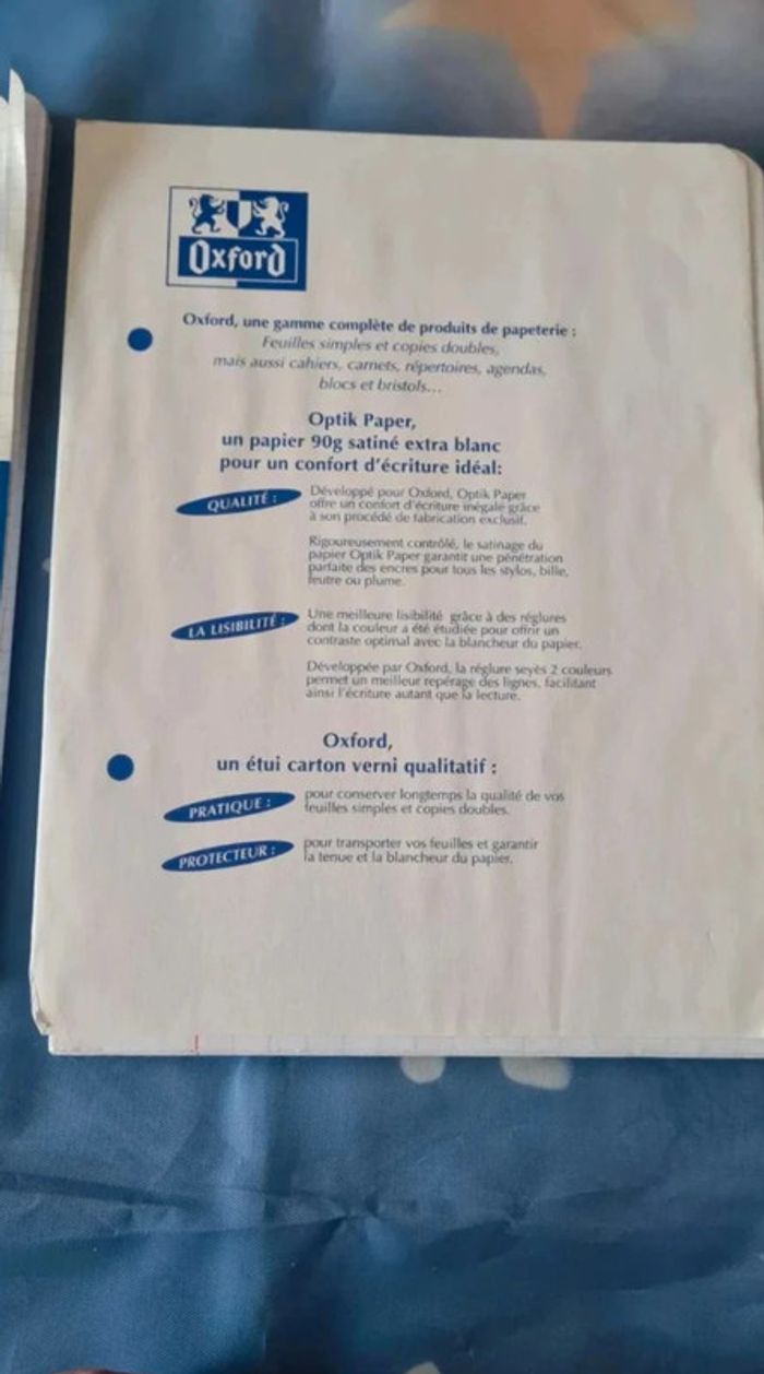 Lot  feuille  petit  et  grand  carreaux - photo numéro 3