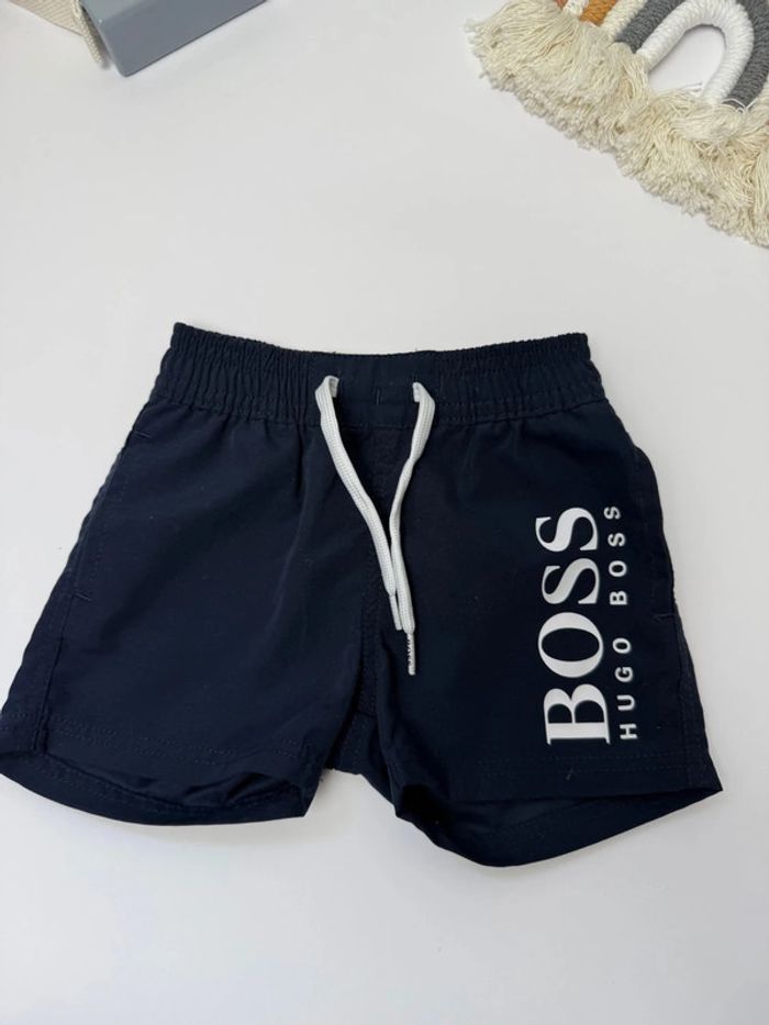 Short maillot de bain Boss Hugo Boss bébé garçon 3 mois marine comme neuf - photo numéro 2
