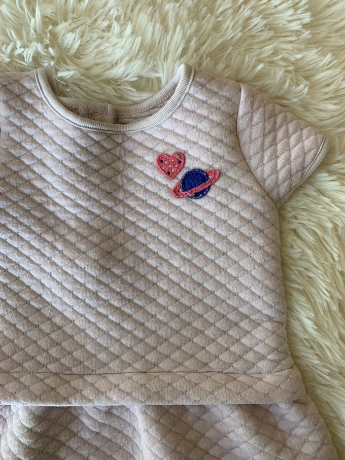 Robe rose pale planète Sergent Major fille 9m - photo numéro 2