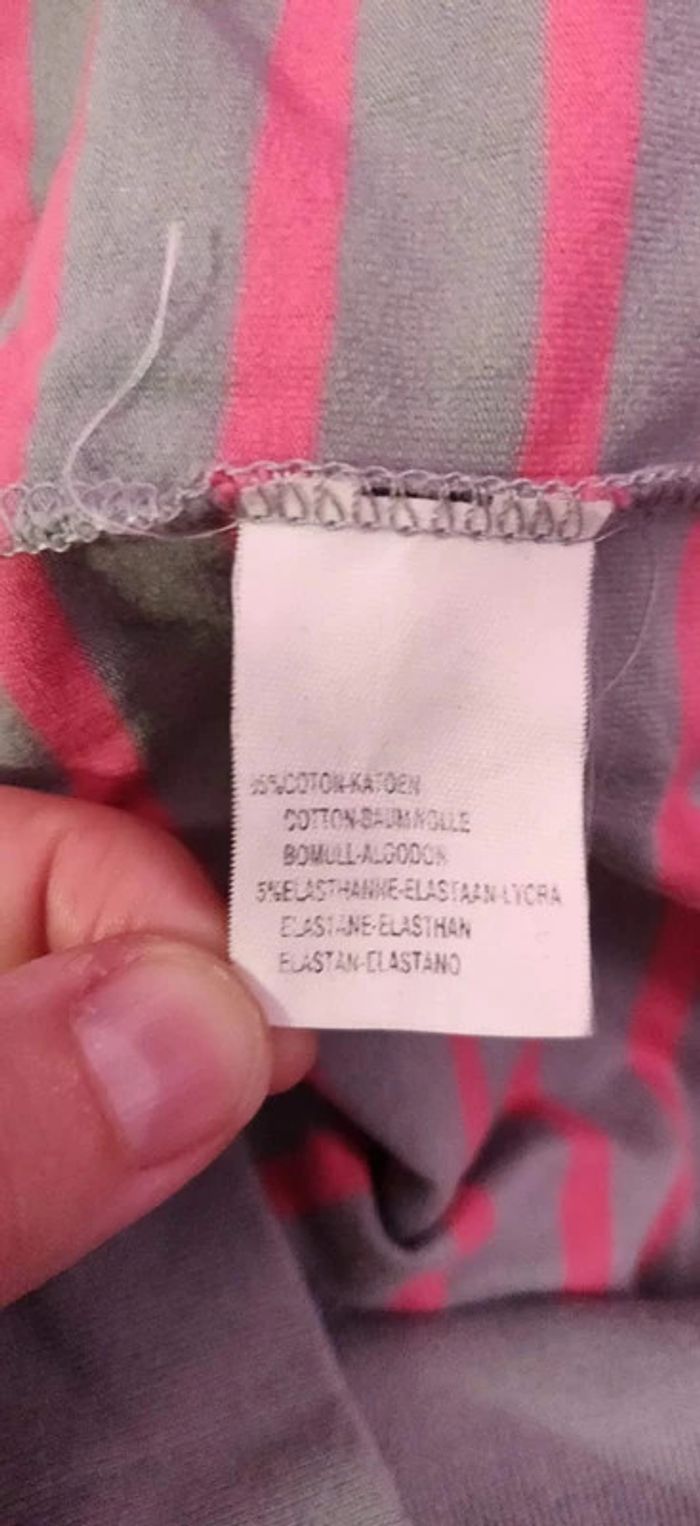 Gilet sweat zippé kaki rayé rose Somewhere 38/40 - photo numéro 7