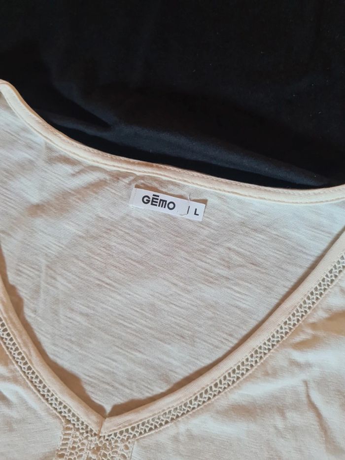 Lot 3 haut L gemo t shirts haut - photo numéro 3