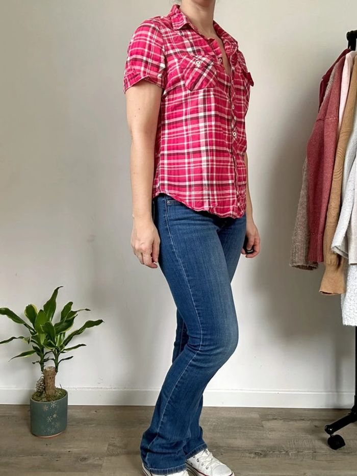 Kiabi Chemise à carreaux rose – Taille 40 – Très bon état - photo numéro 5