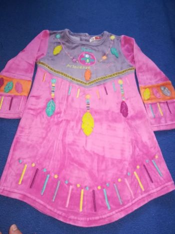 Robe de nuit fille 3 ans multicolore 100%coton très bon état marque DPAM