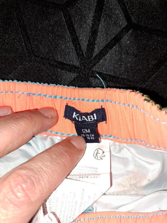 Short ou Short de bain bleu animaux tigres 12 mois kiabi - photo numéro 3