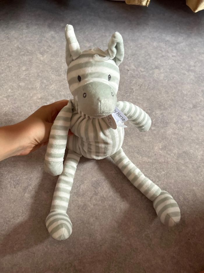 peluche zèbre neuve avec étiquette
