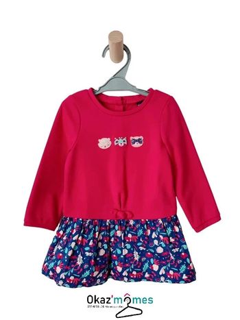 Robe effet “2 en 1”, rose et bleue - Sergent Major 24 mois (86cm)