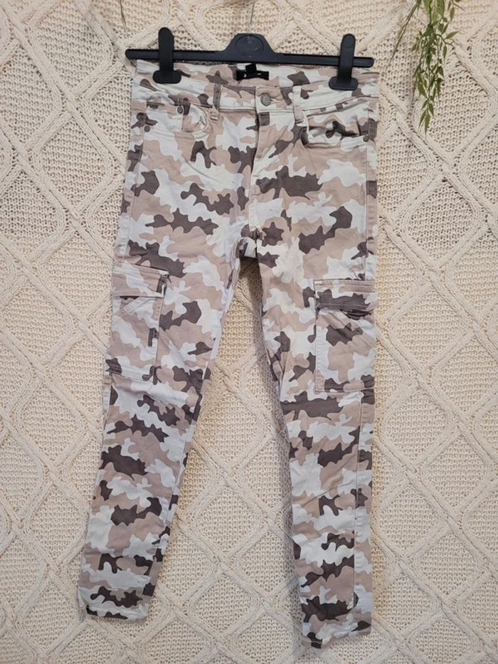 Jeans militaire beige 38 - photo numéro 2