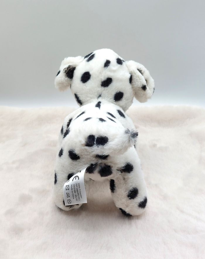Peluche doudou chien dalmatien blanc noir ZDT Action 28 cm TTBE - photo numéro 4
