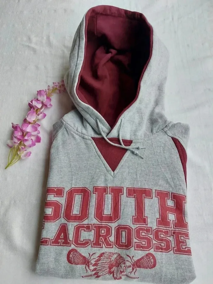 Sweat à capuche mixte South Lacrosse Taille XS - photo numéro 14
